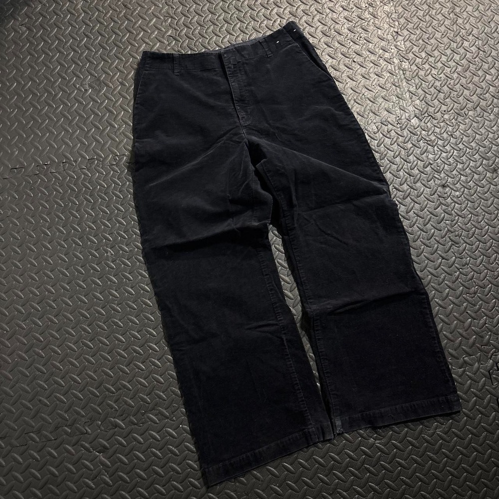 Super sick black baggy corduroy carpenter pants